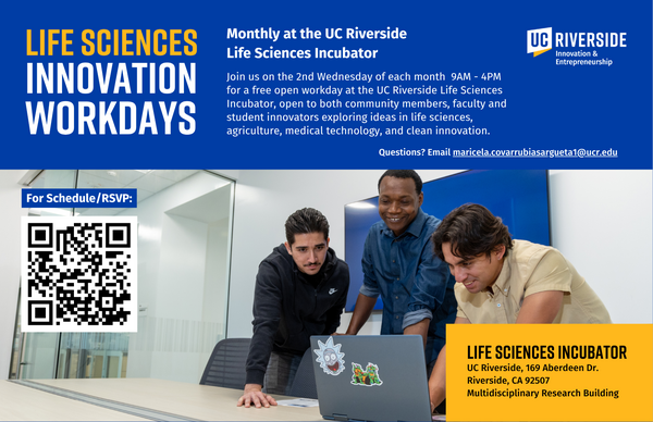 Life Sciences Incubator flyer